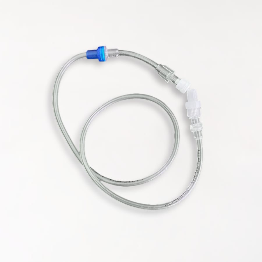 Extensor Reto 60 cm com 1 Válvula Antirrefluxo (Patient Line)
