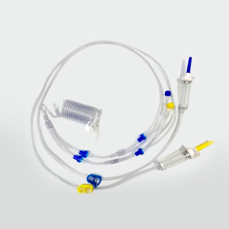 Transferidor para Preenchimento de Seringa com 4 Válvulas Antirrefluxo (Injetora de 2 Cabeças)