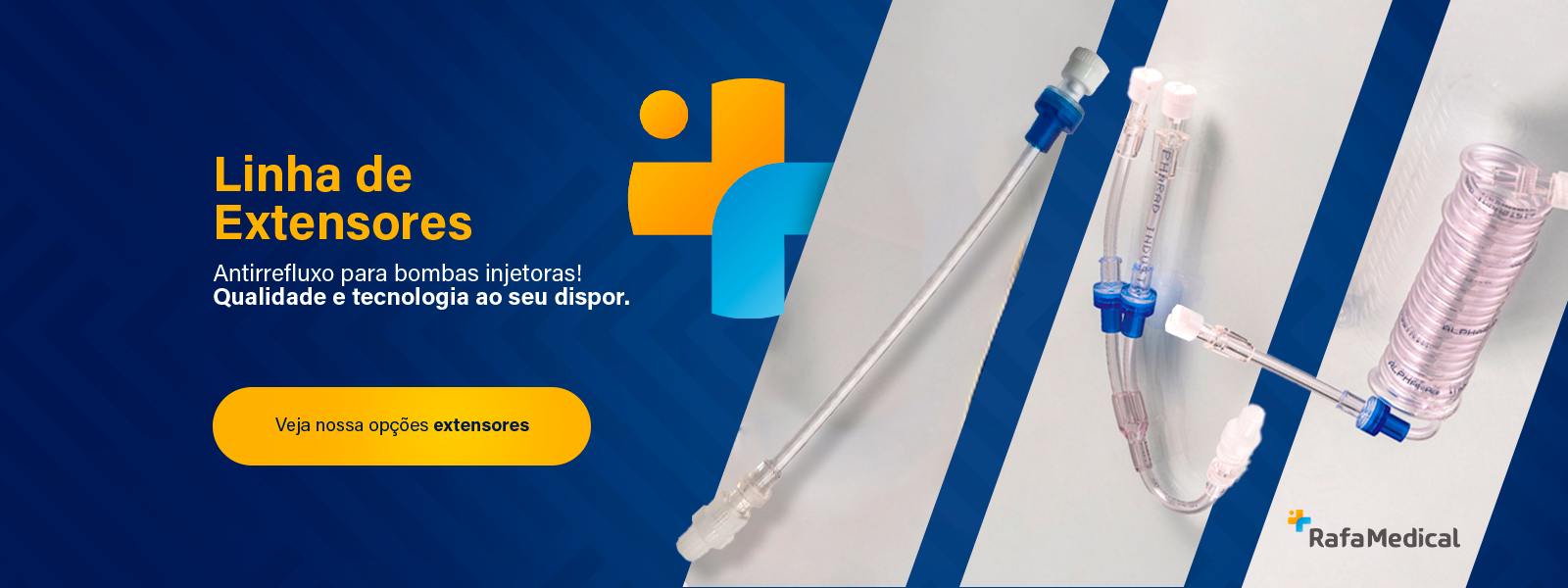 Linha de extensores antirrefluxo para bombas injetoras